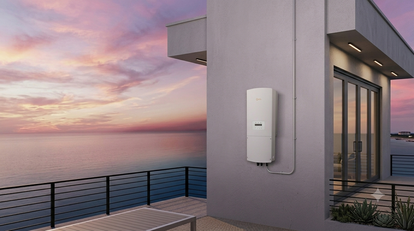 Solar system with inverter